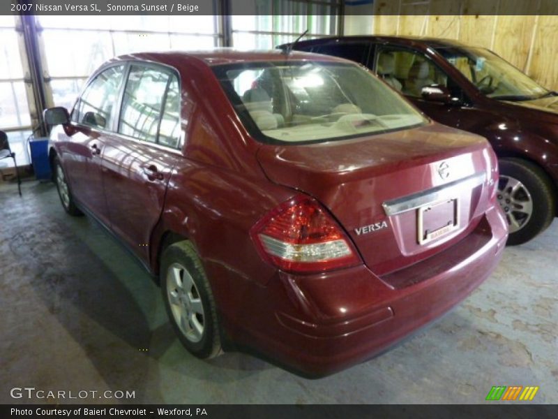 Sonoma Sunset / Beige 2007 Nissan Versa SL