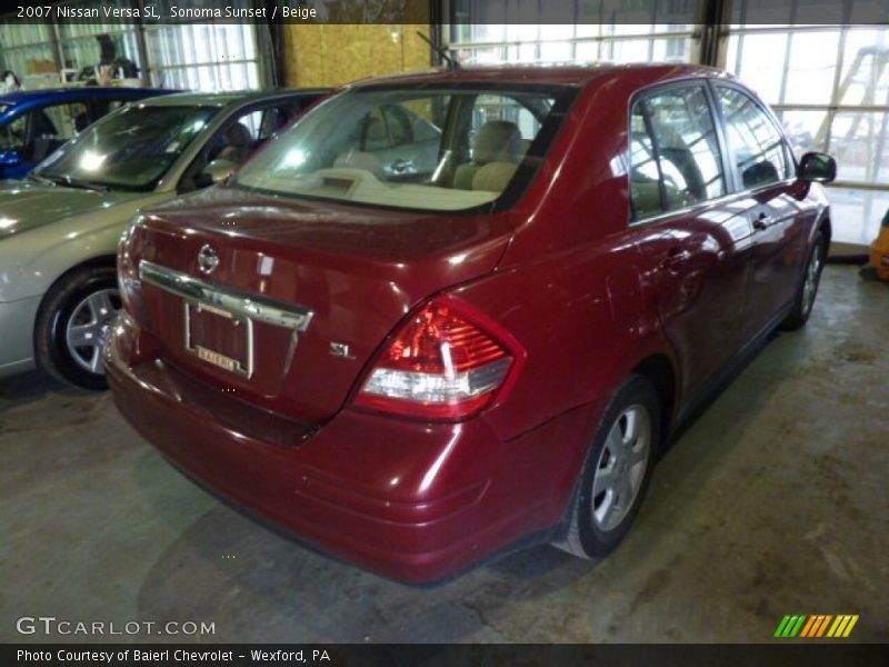 Sonoma Sunset / Beige 2007 Nissan Versa SL