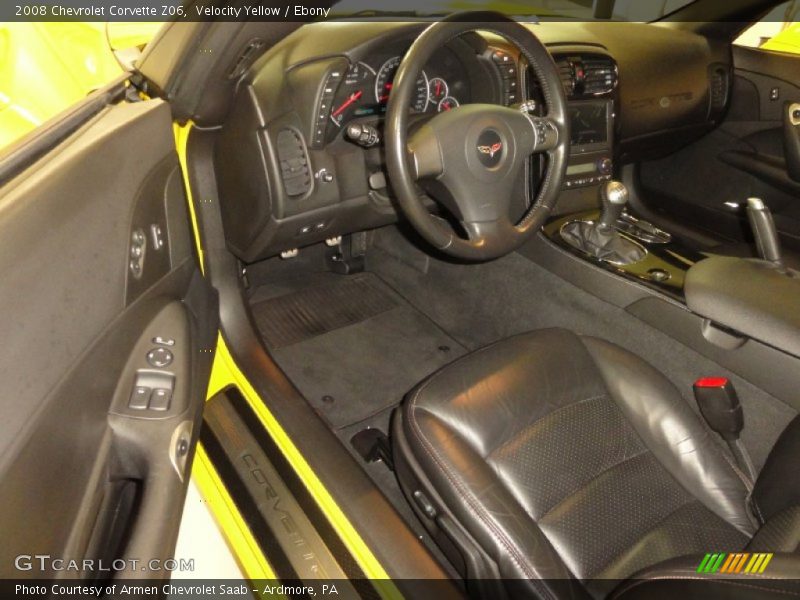 Velocity Yellow / Ebony 2008 Chevrolet Corvette Z06