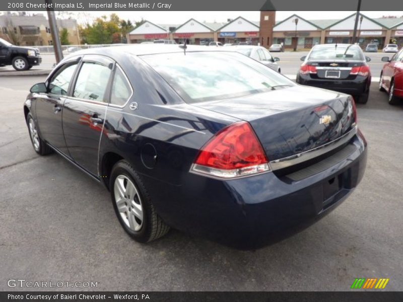 Imperial Blue Metallic / Gray 2008 Chevrolet Impala LS