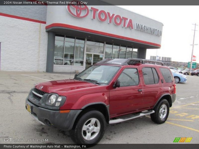 Thermal Red Metallic / Gray 2004 Nissan Xterra XE 4x4