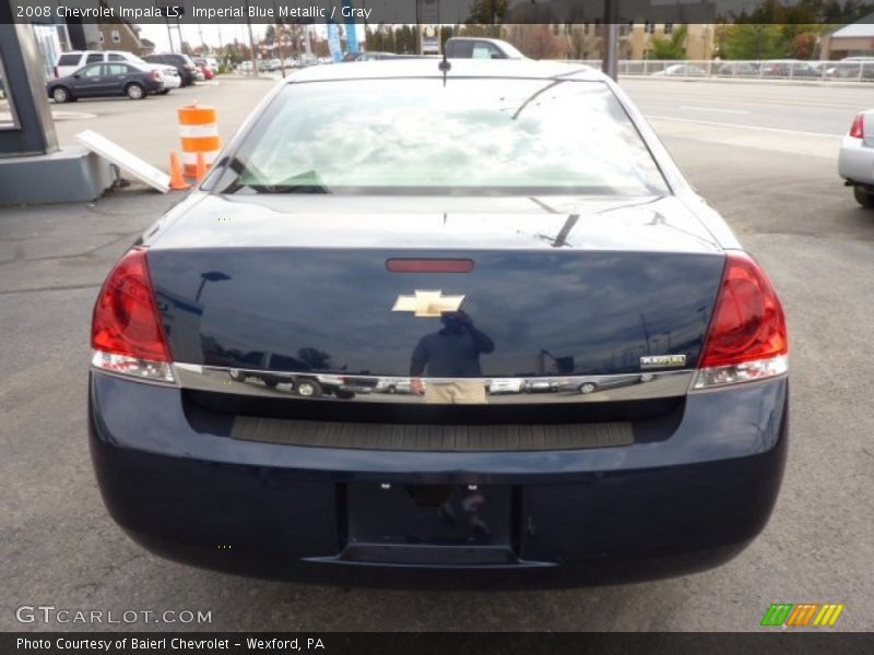 Imperial Blue Metallic / Gray 2008 Chevrolet Impala LS