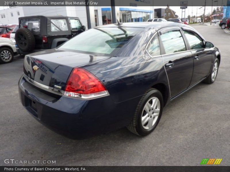 Imperial Blue Metallic / Gray 2008 Chevrolet Impala LS