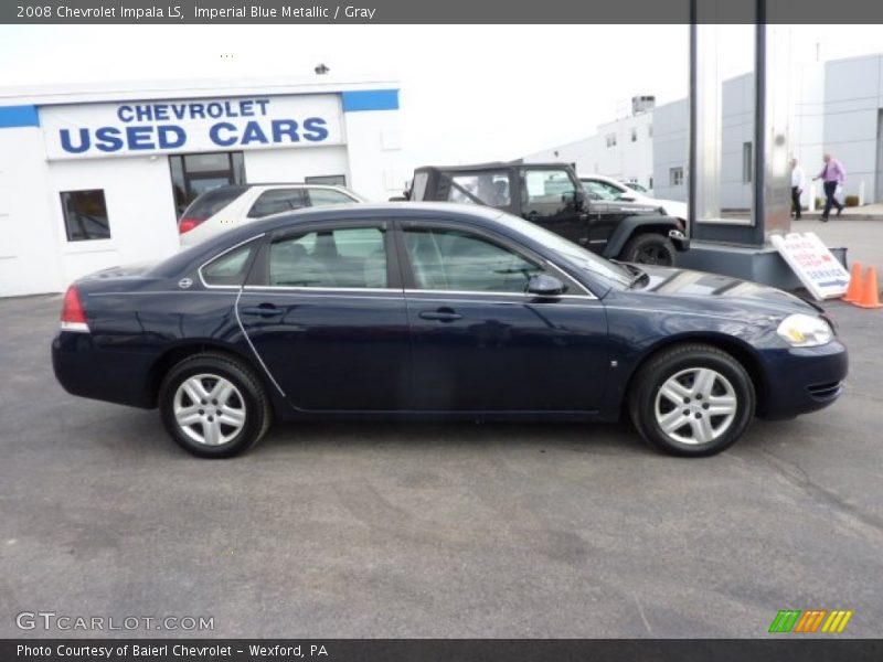 Imperial Blue Metallic / Gray 2008 Chevrolet Impala LS