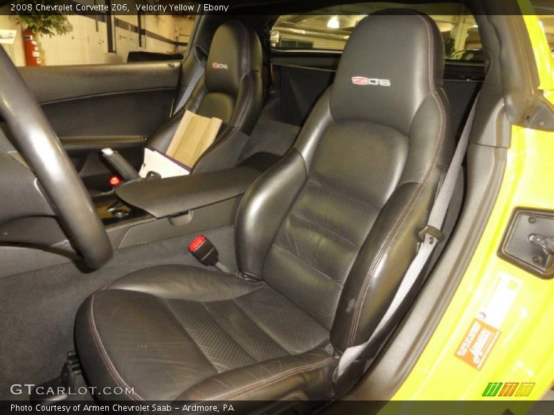 Front Seat of 2008 Corvette Z06