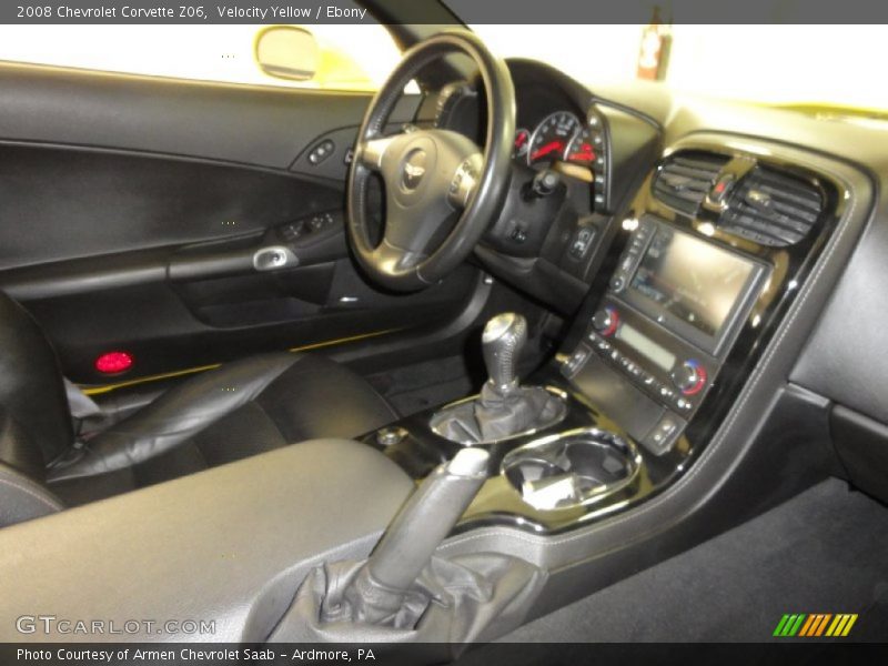 Velocity Yellow / Ebony 2008 Chevrolet Corvette Z06