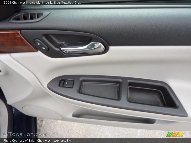 Imperial Blue Metallic / Gray 2008 Chevrolet Impala LS