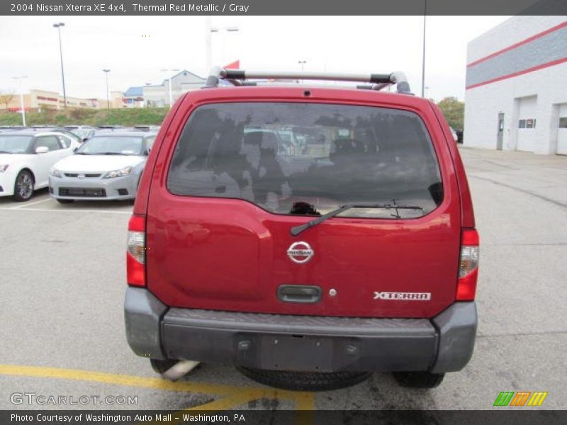 Thermal Red Metallic / Gray 2004 Nissan Xterra XE 4x4