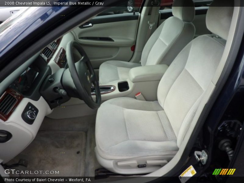 Imperial Blue Metallic / Gray 2008 Chevrolet Impala LS