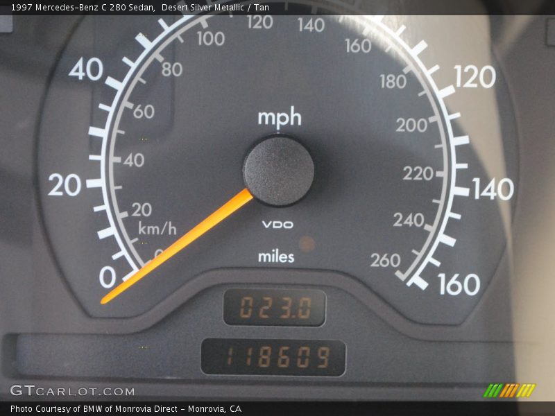 Desert Silver Metallic / Tan 1997 Mercedes-Benz C 280 Sedan
