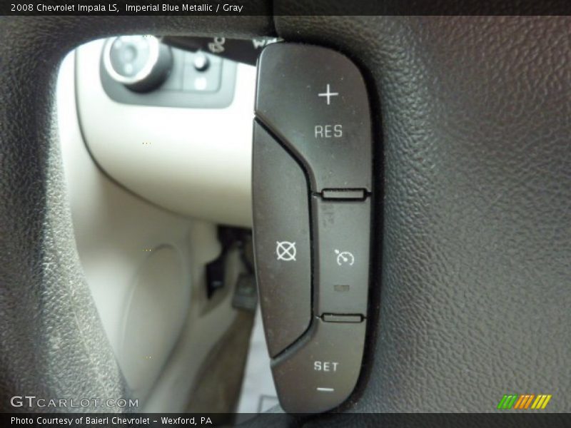 Imperial Blue Metallic / Gray 2008 Chevrolet Impala LS