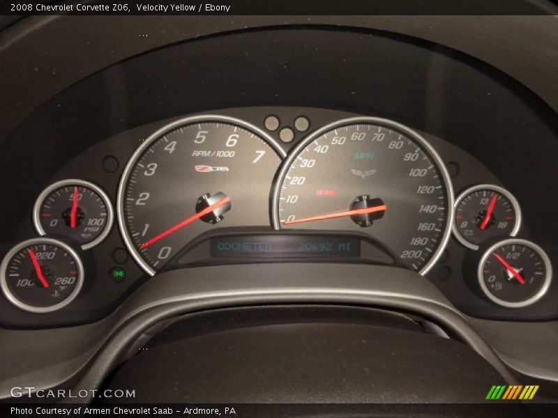  2008 Corvette Z06 Z06 Gauges