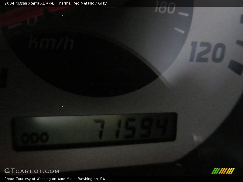 Thermal Red Metallic / Gray 2004 Nissan Xterra XE 4x4
