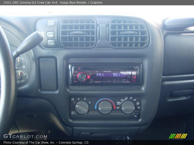 Indigo Blue Metallic / Graphite 2001 GMC Sonoma SLS Crew Cab 4x4