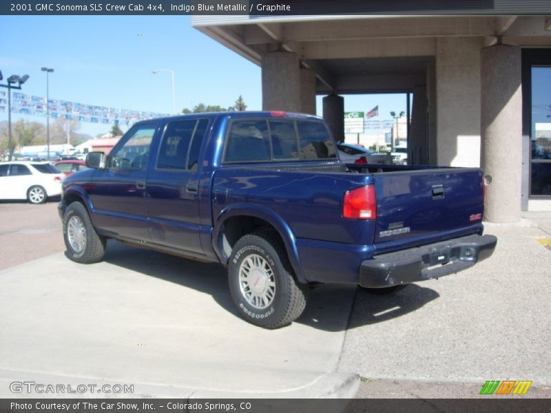  2001 Sonoma SLS Crew Cab 4x4 Indigo Blue Metallic