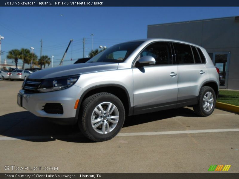 Reflex Silver Metallic / Black 2013 Volkswagen Tiguan S