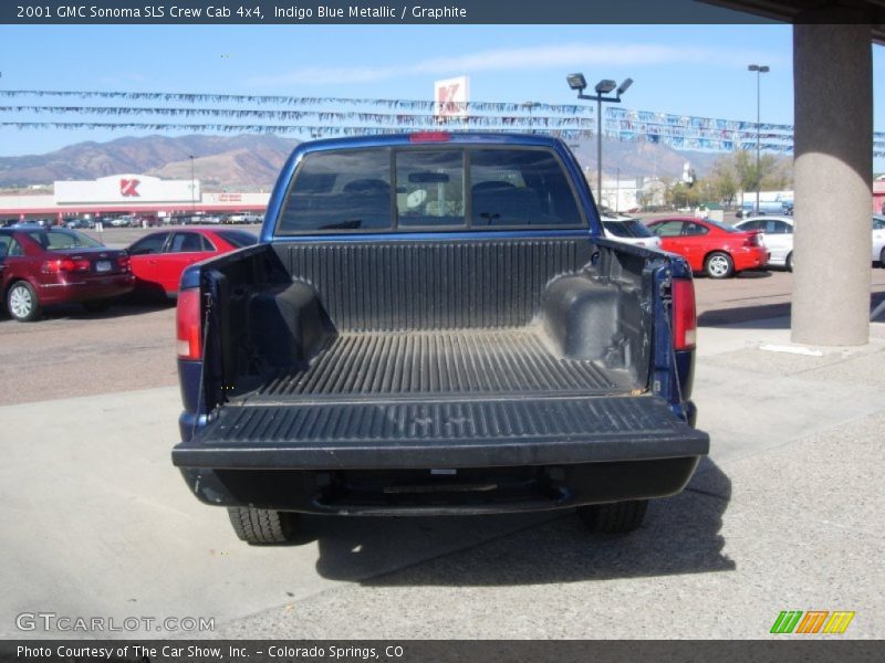 Indigo Blue Metallic / Graphite 2001 GMC Sonoma SLS Crew Cab 4x4