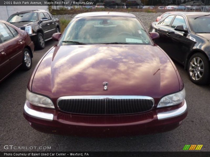 Maple Red Pearl / Medium Gray 2001 Buick Park Avenue