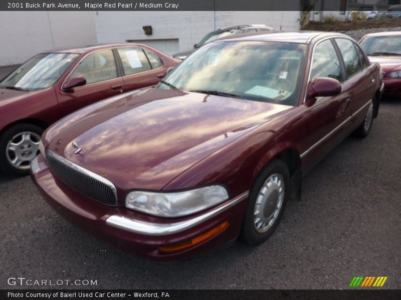 Maple Red Pearl / Medium Gray 2001 Buick Park Avenue