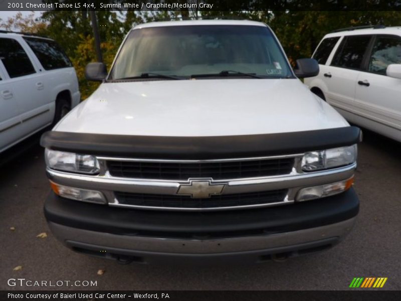 Summit White / Graphite/Medium Gray 2001 Chevrolet Tahoe LS 4x4