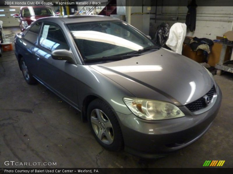 Magnesium Metallic / Black 2004 Honda Civic EX Coupe