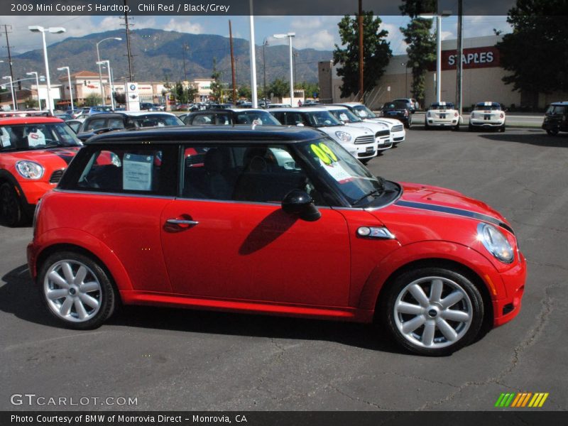 Chili Red / Black/Grey 2009 Mini Cooper S Hardtop