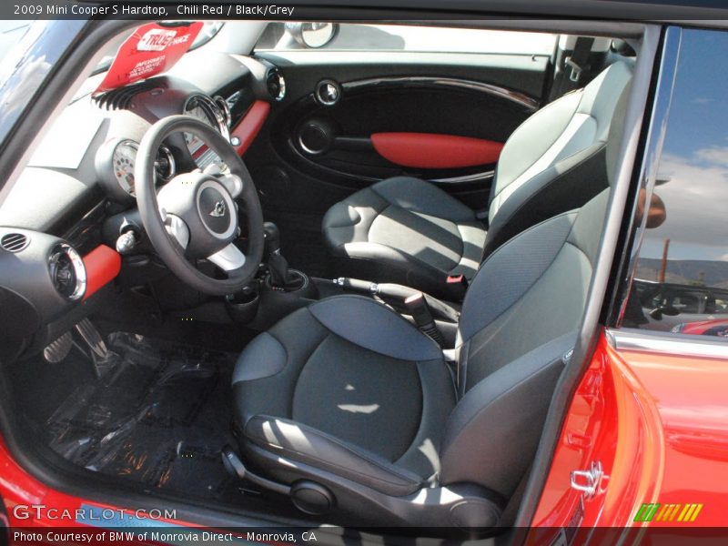 Chili Red / Black/Grey 2009 Mini Cooper S Hardtop