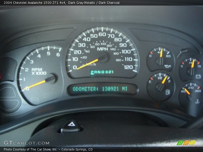 Dark Gray Metallic / Dark Charcoal 2004 Chevrolet Avalanche 1500 Z71 4x4