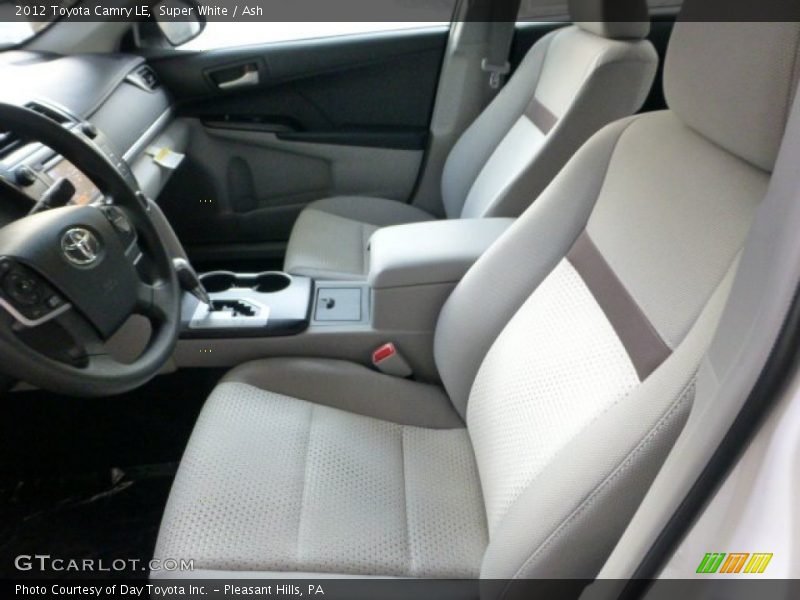 Super White / Ash 2012 Toyota Camry LE