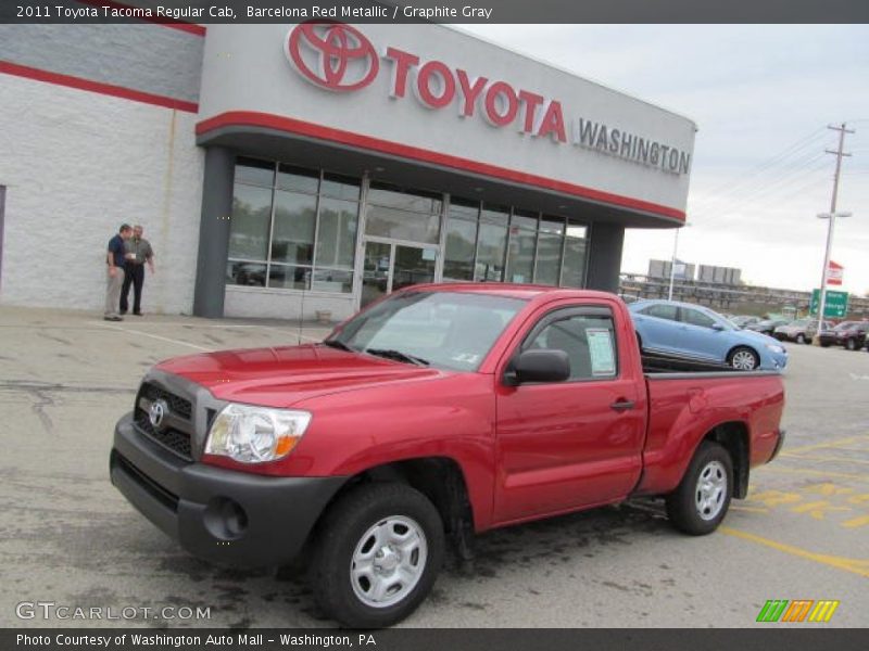 Barcelona Red Metallic / Graphite Gray 2011 Toyota Tacoma Regular Cab