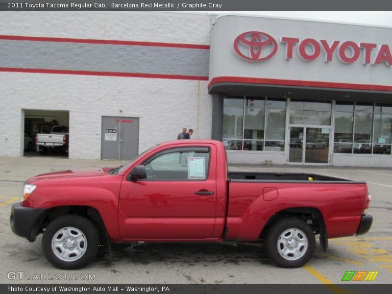 Barcelona Red Metallic / Graphite Gray 2011 Toyota Tacoma Regular Cab