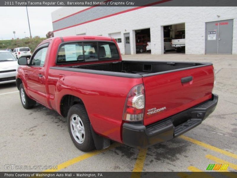 Barcelona Red Metallic / Graphite Gray 2011 Toyota Tacoma Regular Cab