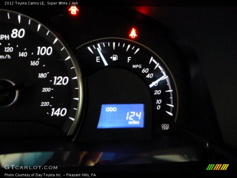Super White / Ash 2012 Toyota Camry LE