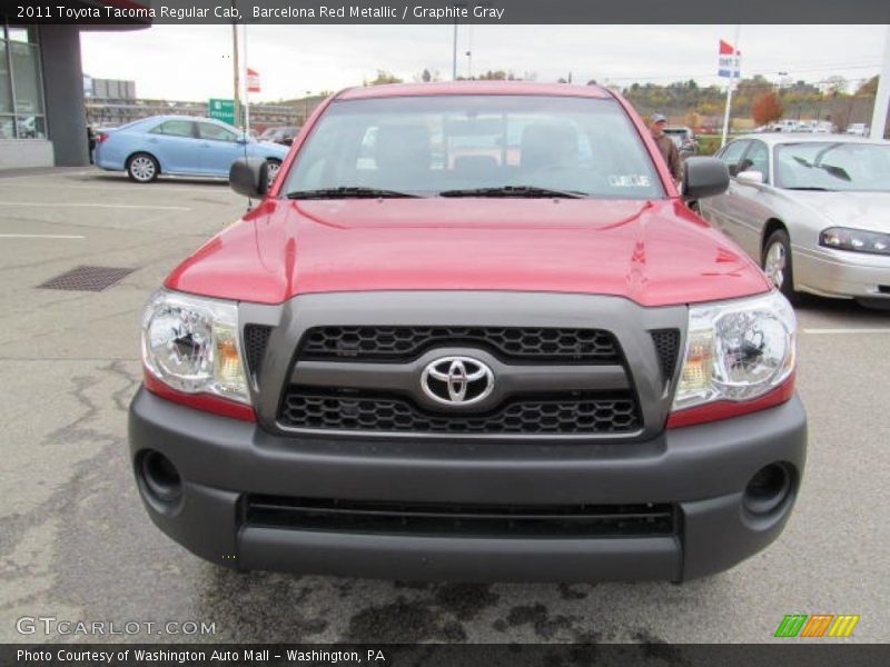 Barcelona Red Metallic / Graphite Gray 2011 Toyota Tacoma Regular Cab