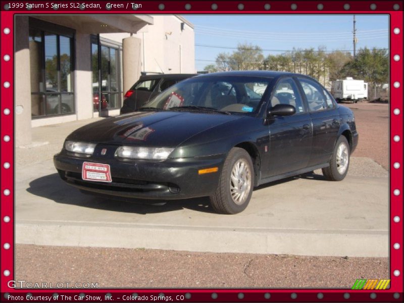 Green / Tan 1999 Saturn S Series SL2 Sedan