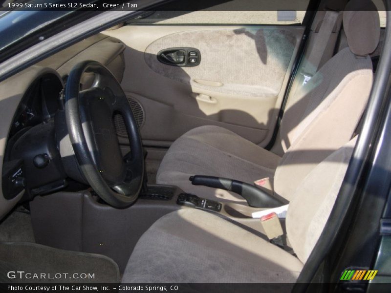 Green / Tan 1999 Saturn S Series SL2 Sedan