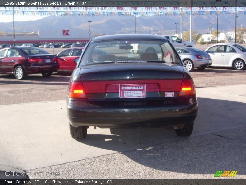 Green / Tan 1999 Saturn S Series SL2 Sedan