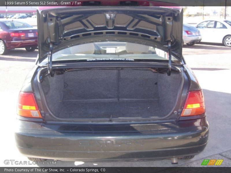 Green / Tan 1999 Saturn S Series SL2 Sedan