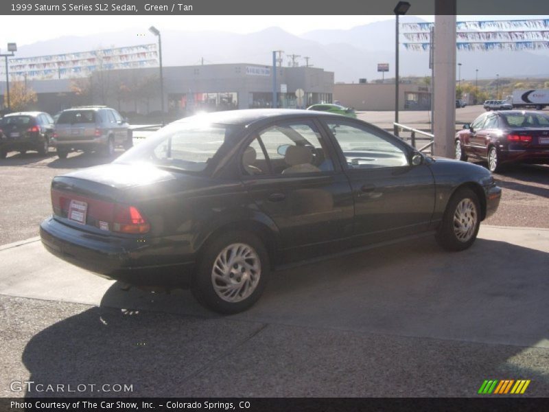 Green / Tan 1999 Saturn S Series SL2 Sedan