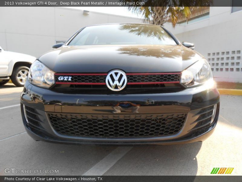 Deep Black Pearl Metallic / Interlagos Plaid Cloth 2013 Volkswagen GTI 4 Door