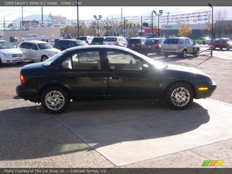 Green / Tan 1999 Saturn S Series SL2 Sedan