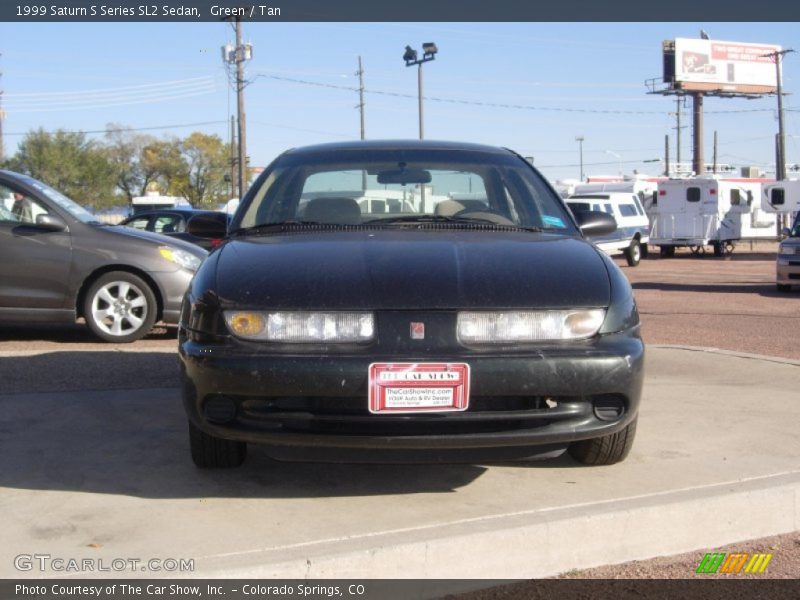 Green / Tan 1999 Saturn S Series SL2 Sedan