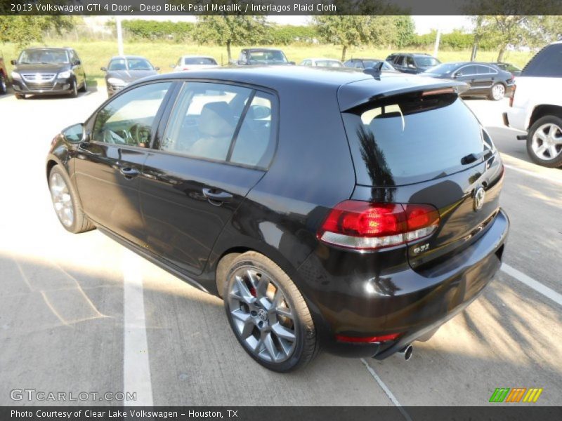 Deep Black Pearl Metallic / Interlagos Plaid Cloth 2013 Volkswagen GTI 4 Door