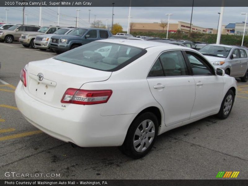 Super White / Ash Gray 2010 Toyota Camry LE
