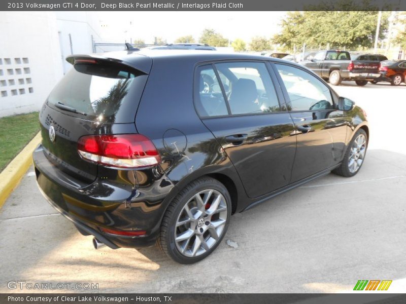 Deep Black Pearl Metallic / Interlagos Plaid Cloth 2013 Volkswagen GTI 4 Door