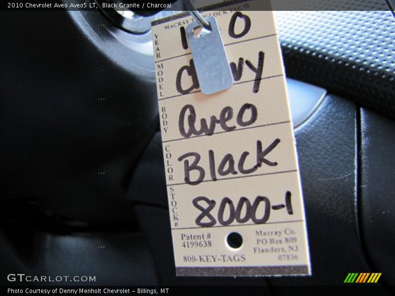 Black Granite / Charcoal 2010 Chevrolet Aveo Aveo5 LT