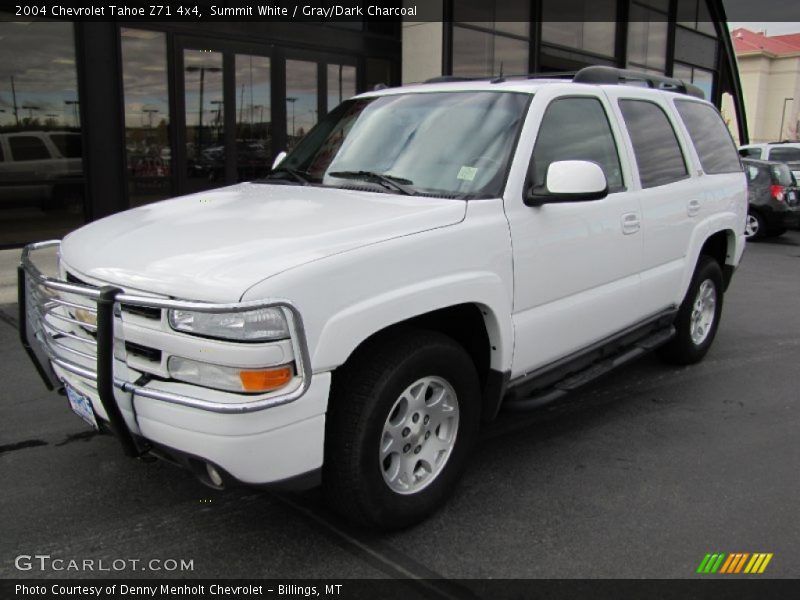 Summit White / Gray/Dark Charcoal 2004 Chevrolet Tahoe Z71 4x4