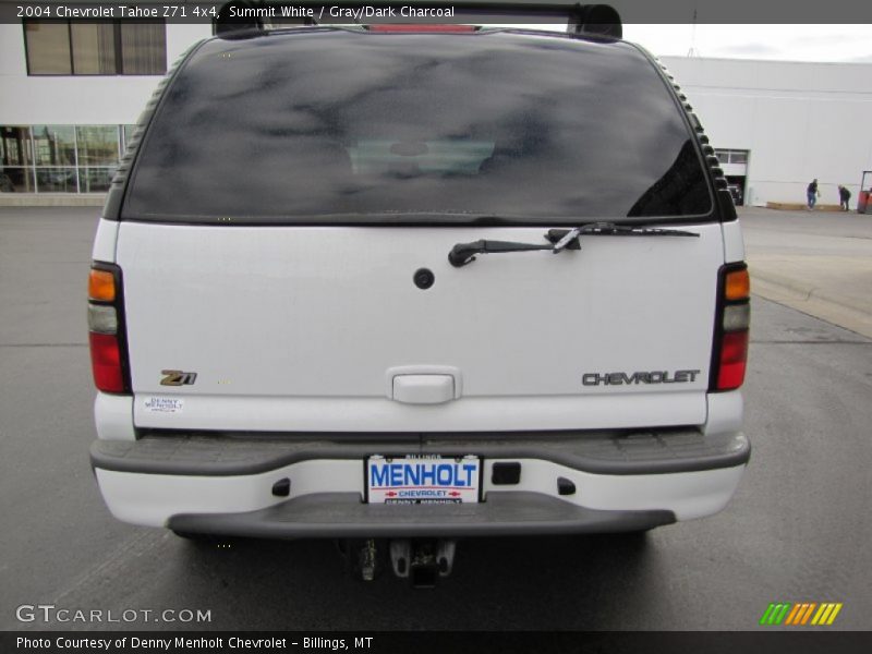 Summit White / Gray/Dark Charcoal 2004 Chevrolet Tahoe Z71 4x4