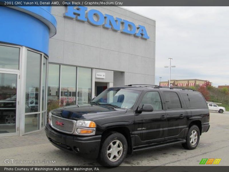 Onyx Black / Graphite/Medium Gray 2001 GMC Yukon XL Denali AWD