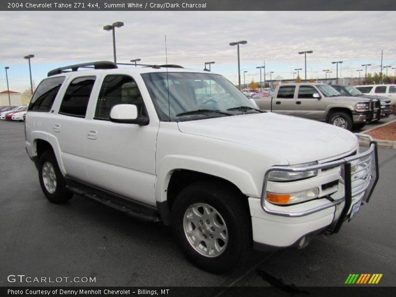 Summit White / Gray/Dark Charcoal 2004 Chevrolet Tahoe Z71 4x4